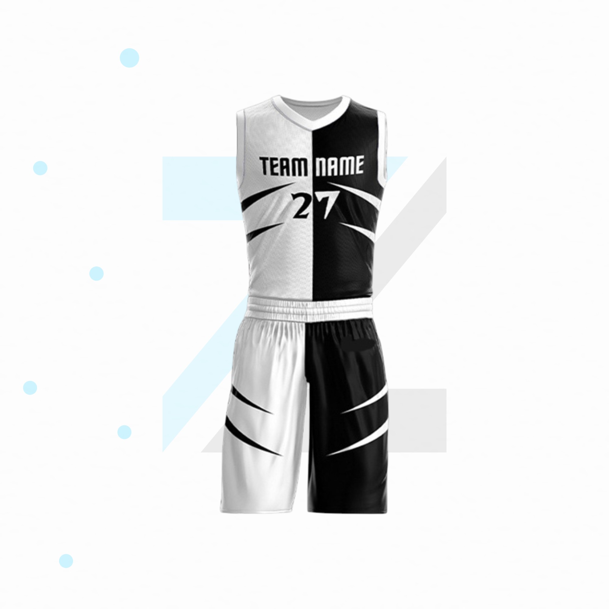 Court Flex Basketball Uniform | Lightweight Game Jersey & Dynamic Fit Shorts angle 2
